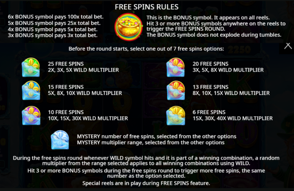 Free Spins Rules