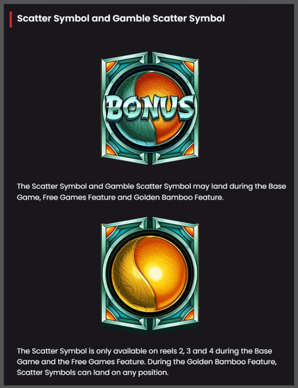 Scatter Symbol and Gamble Scatter Symbol