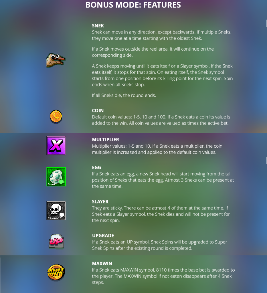 Bonus Mode Features