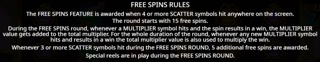 Free Spins Rules