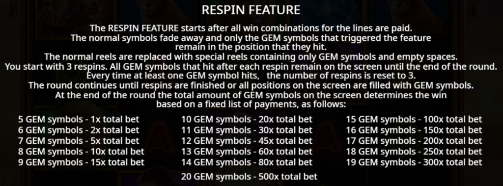 Respin Feature