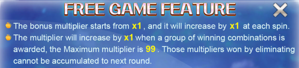 Free Game Multiplier Feature