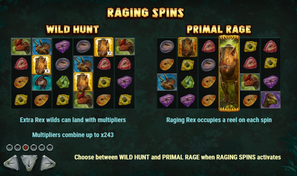 Raging Spins Feature