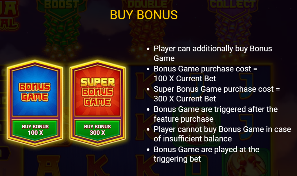 Buy Bonus