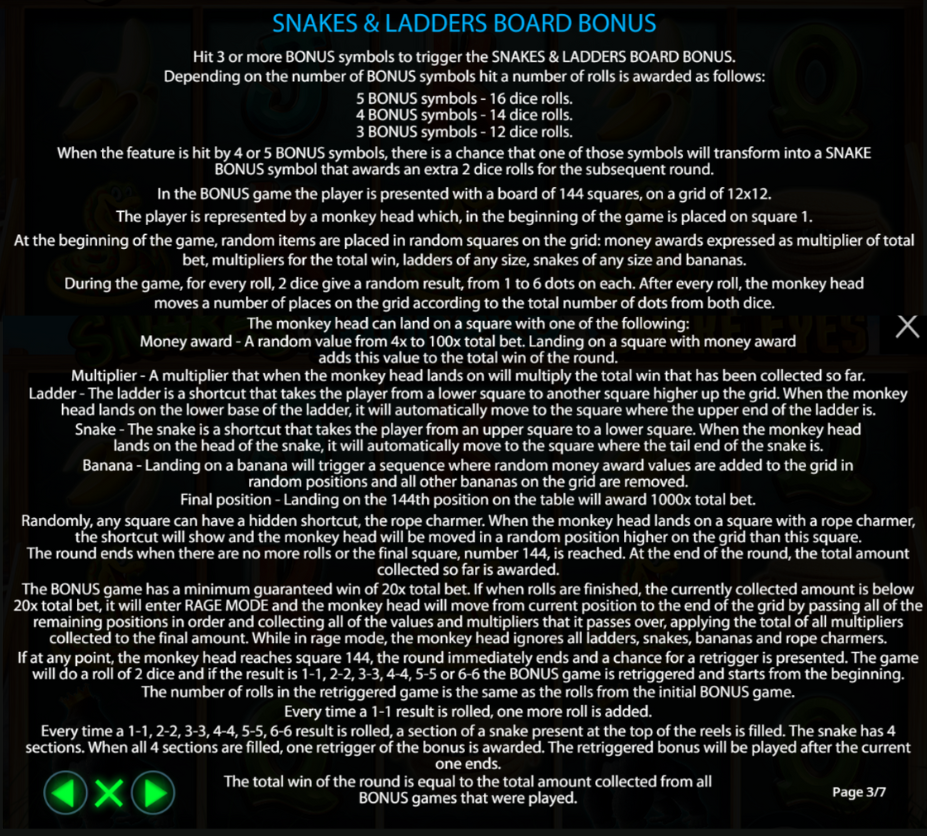 Snakes & Ladders Board Bonus