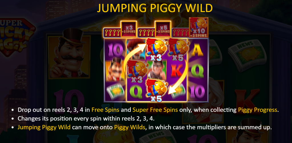 Jumping Piggy Wild Feature