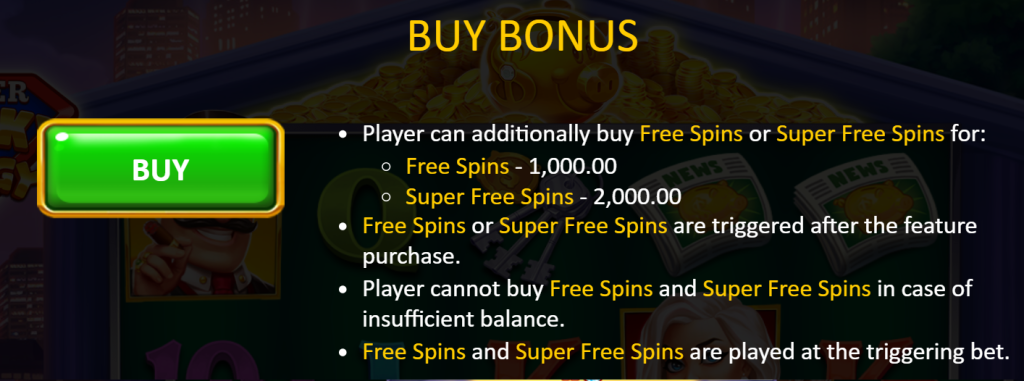 Buy Bonus