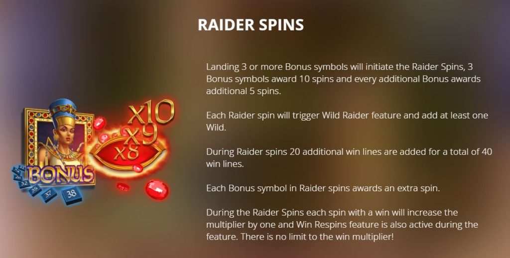 Raider Spins