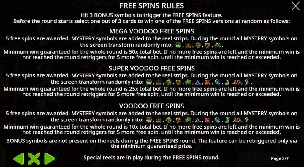 Free Spins Modes