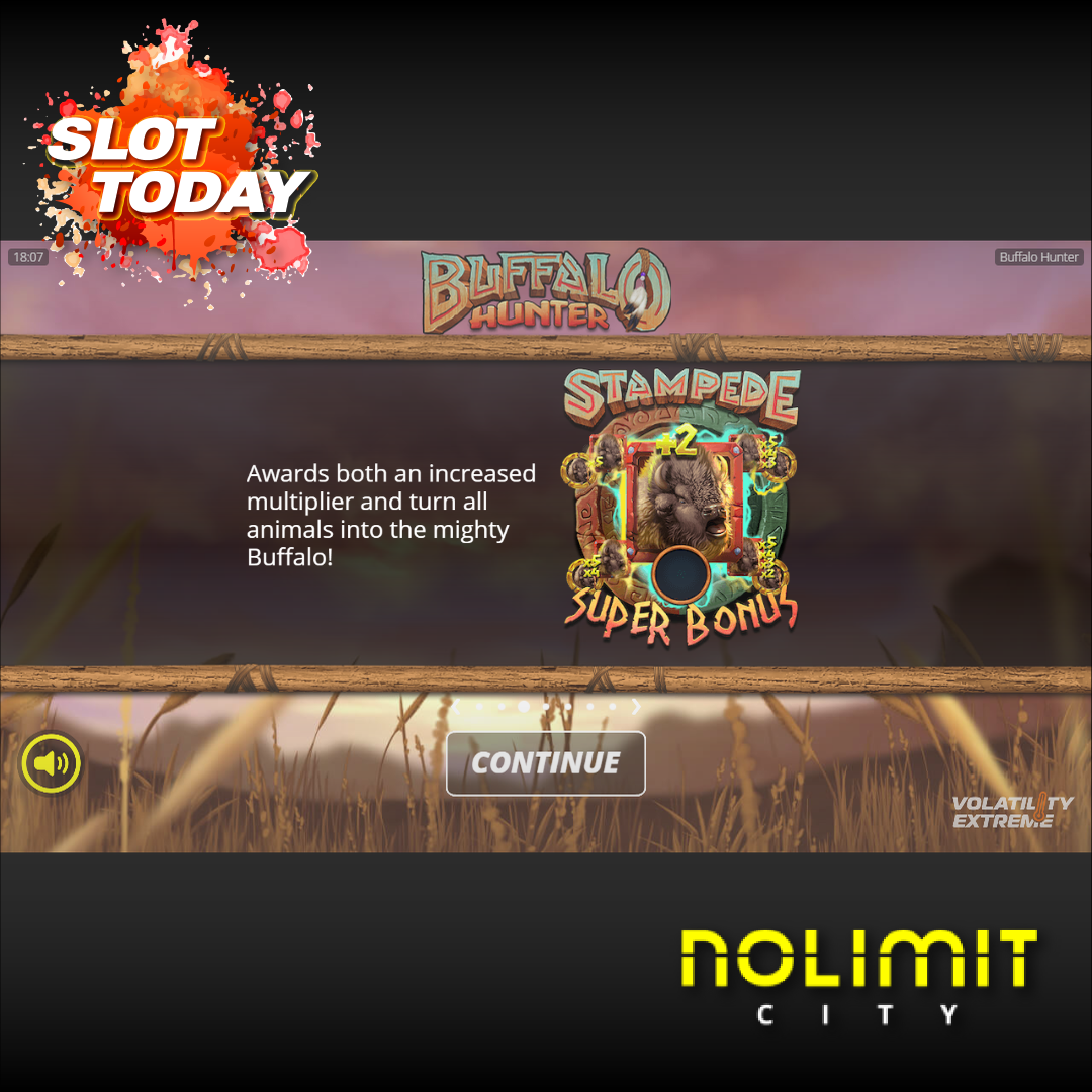 노리밋시티 [Nolimit City] – 버팔로 헌터(Buffalo Hunter) 무료 슬롯게임