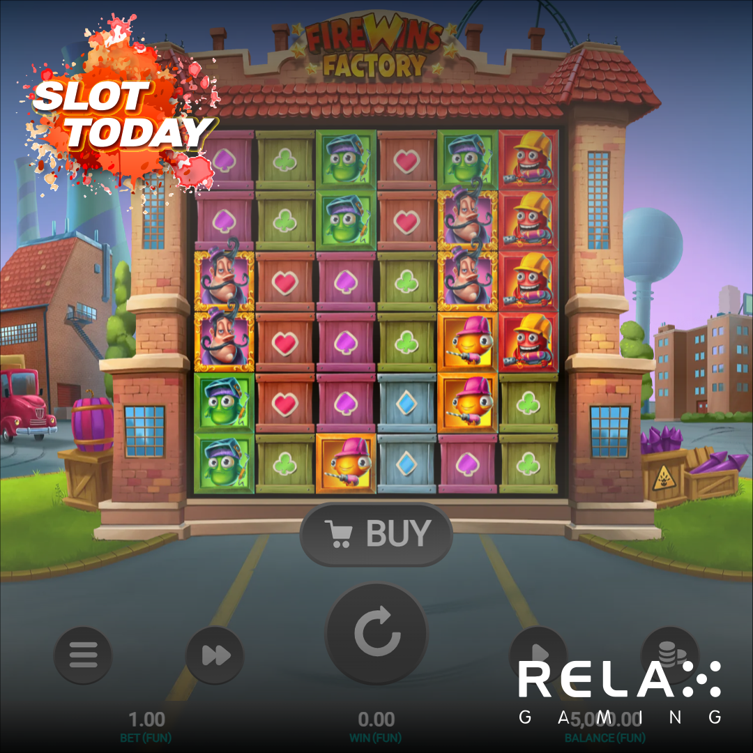 릴렉스 [Relax Gaming] – 파이어윈스 팩토리(Firewins Factory) 무료 슬롯게임