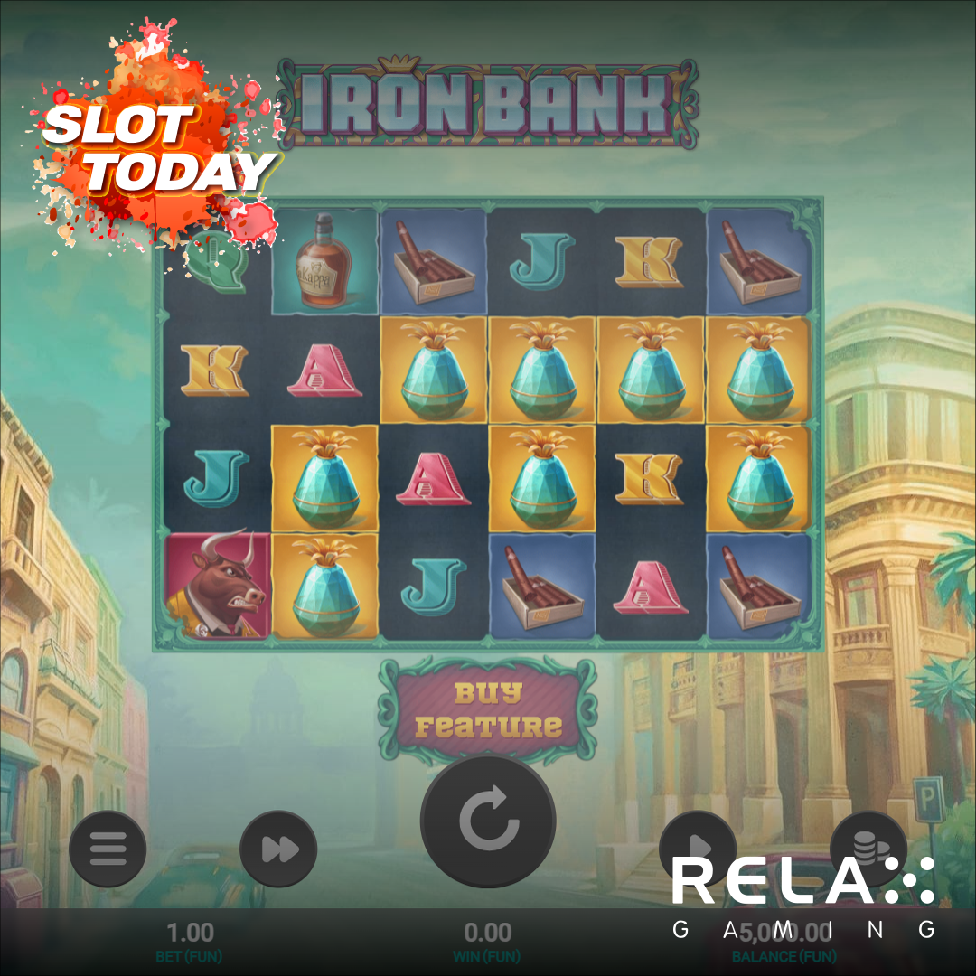릴렉스게이밍 [Relax Gaming] – 아이언 뱅크(Iron Bank) 무료 슬롯게임