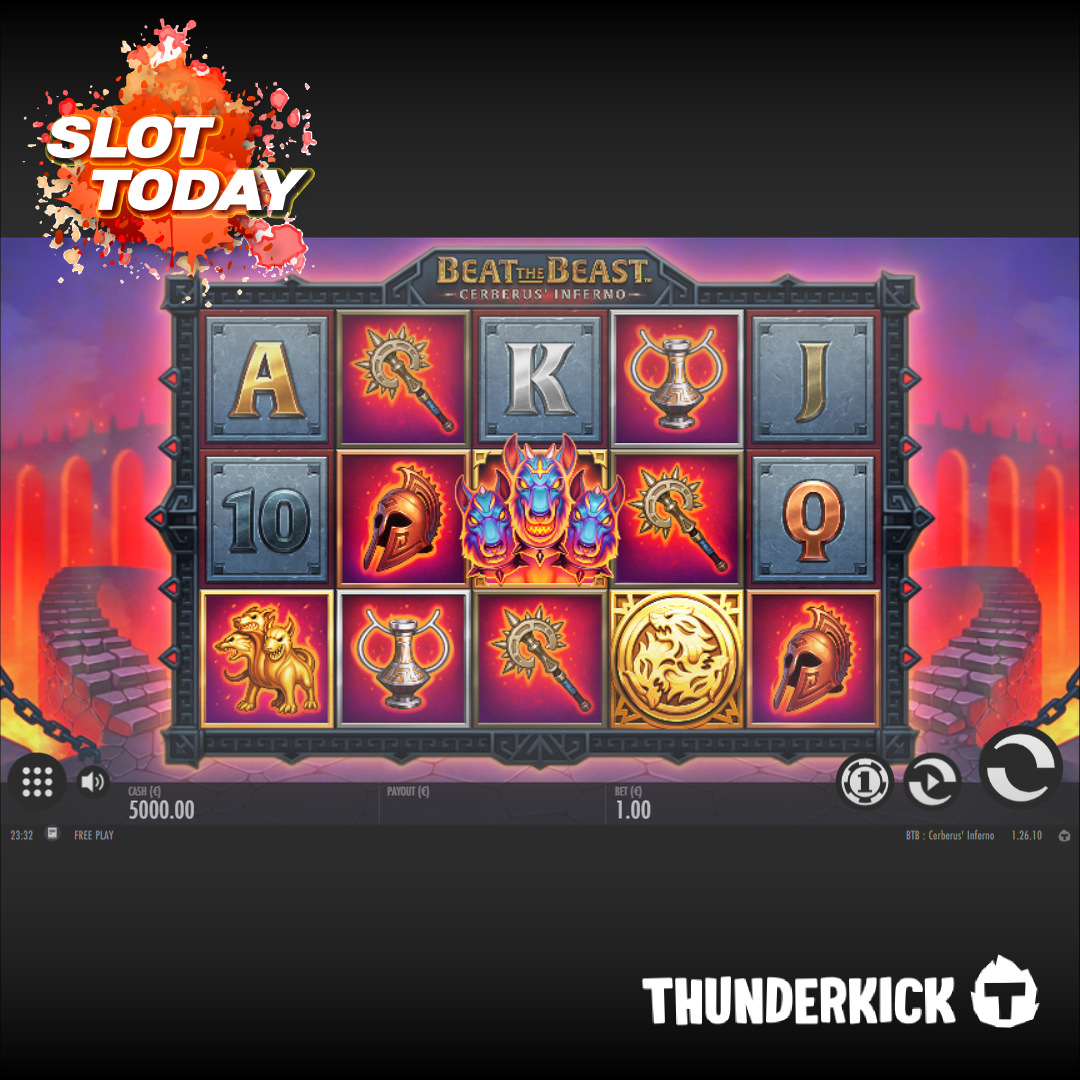 썬더킥 [Thunderkick] – 비트 더 비스트서버루스 인페르노(Beat the Beast: Cerberus’ Inferno) 무료 슬롯게임