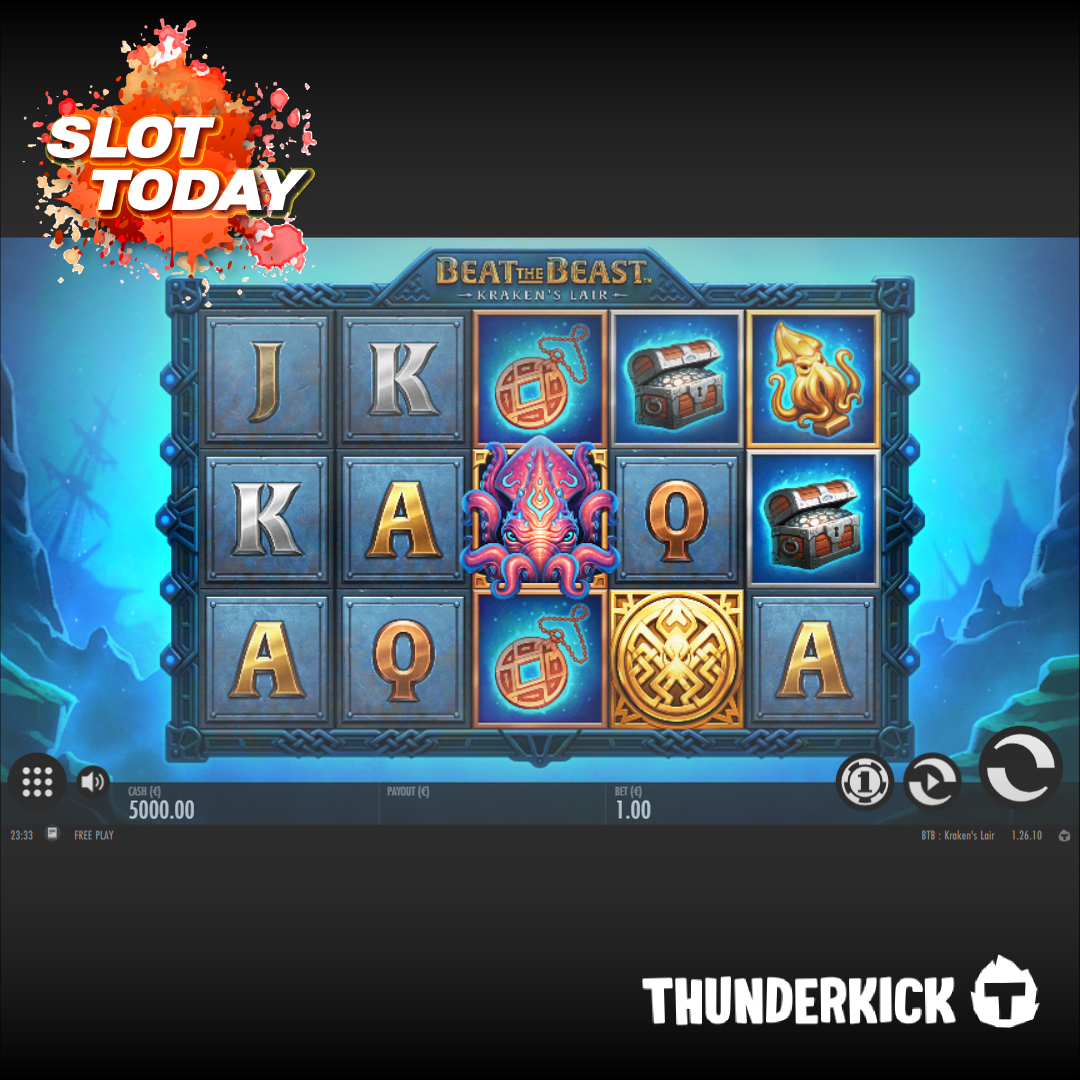 [슬롯무료체험] 비트 더 비스트크라켄의 레어(Beat the Beast: Kraken’s Lair) – 썬더킥 [Thunderkick]