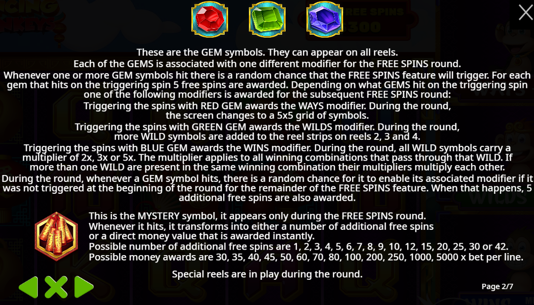 Gem Symbols and Free Spins