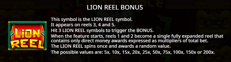 Lion Reel Bonus