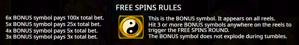 Free Spins Rules