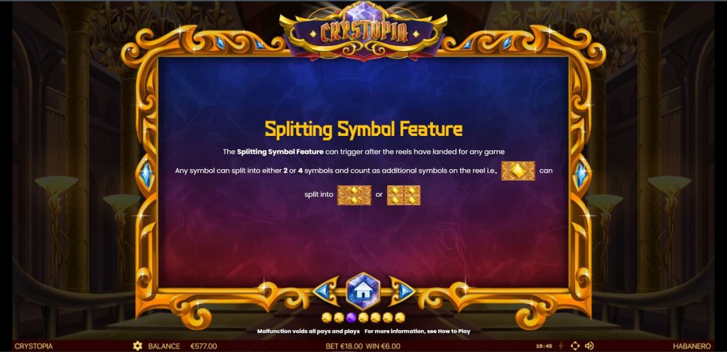 Splitting Symbol Feature