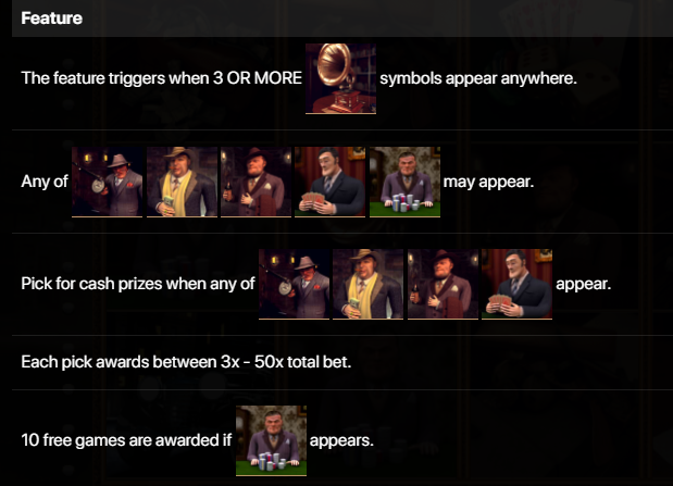 Pick and Win Feature