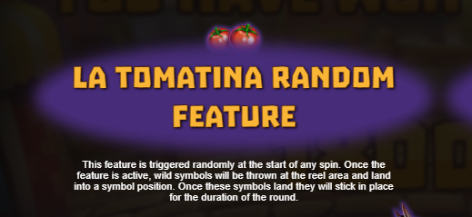 La Tomatina Random Feature