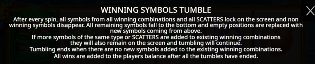 Winning Symbols Tumble
