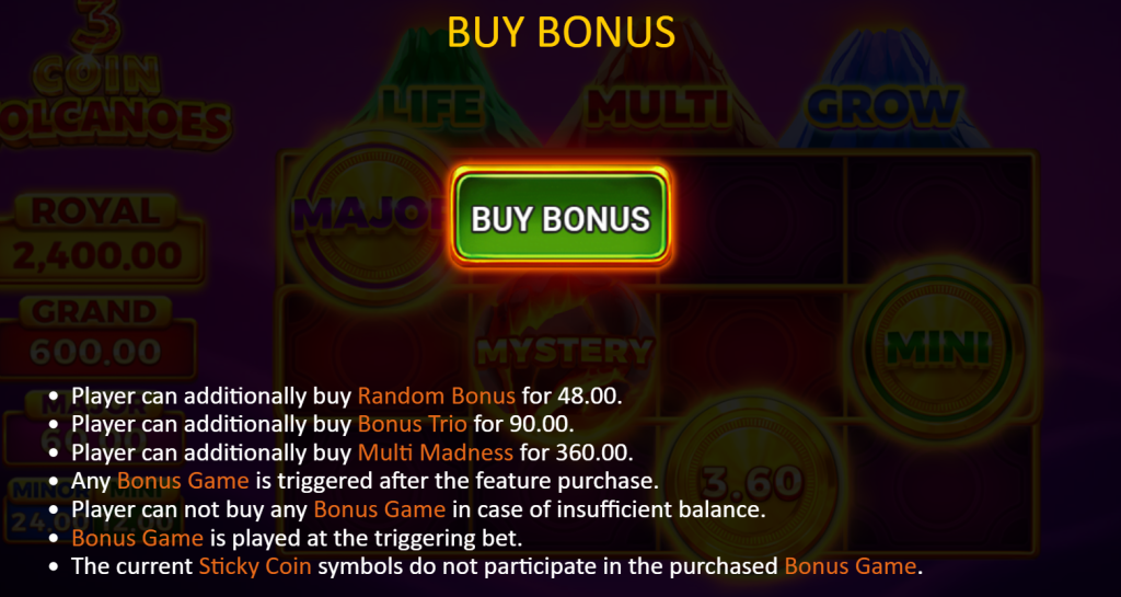 Buy Bonus