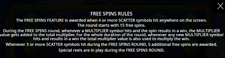 Free Spins Rules
